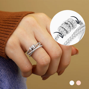 Stylish Adjustable Double Layer Ring