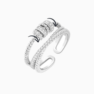 Stylish Adjustable Double Layer Ring