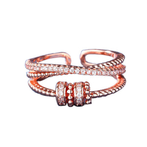 Stylish Adjustable Double Layer Ring