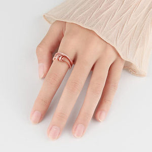 Stylish Adjustable Double Layer Ring