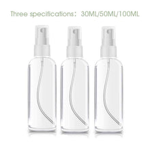 Load image into Gallery viewer, Portable Bottles Empty Clear Plastic Fine Mist Spray Bottles (3 PCs)