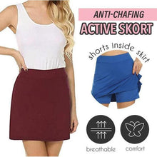 Load image into Gallery viewer, Anti-Chafing Active Skort