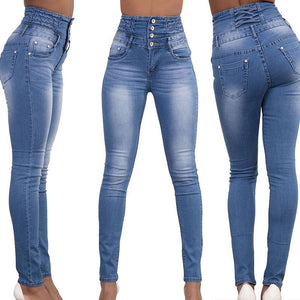 Sexy high-rise slim-fit jeans