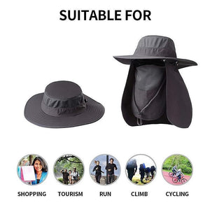 OUTDOOR SUNHAT-(Shape-able, Crush-able, Fold-able, Ultra Wind Resistant)