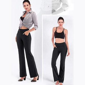 Women's High Waist and Flared Leg Yoga Pants