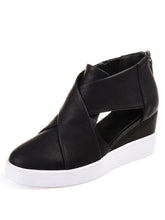 Load image into Gallery viewer, Women Spring Cut Out Ankle Boots Wedge Sneakers Plus Size Shoes